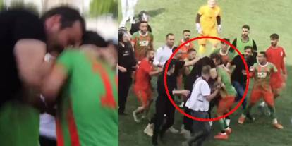 Şırnak Amatör Ligi maçında yaşanan bu görüntüler nedeniyle soruşturma başlatıldı