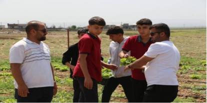 Silopi’de Öğrenciler Toprakla Buluştu: İlk Hasat Gerçekleşti!