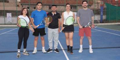 Cizre’de İlk Geleneksel Kort Tenis Heyecanı Yaşandı