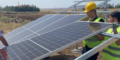 Özel Cizre OSB Bilim Teknik Koleji'nden Çayırlı Köyü'ne Güneş Enerjili Can Suyu!