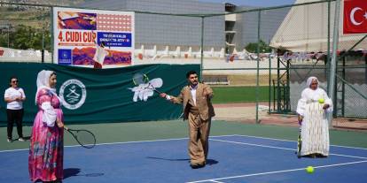 Şırnak'ta 4. Uluslararası Cudi Cup Tenis Turnuvası başladı