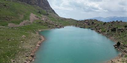 Şırnak'ta Doğa Harikası Göl Havadan Görüntülendi
