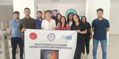 Sosyoloji Kulübünden Gençlere Anlamlı Proje: Cudi Dağı’nın Eteklerinde Dart Heyecanı