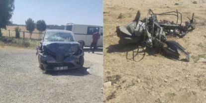 Mardin'de otomobil ile motosiklet çarpıştı: 1 kişi hayatını kaybetti