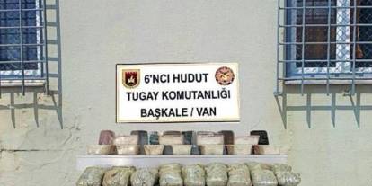 Van hudut sınırında 87 kilo uyuşturucu ile girmeye çalışan 2 kişi yakalandı