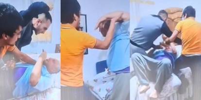Vicdanları sızlatan görüntüler! Yaşlı adamı öldürüp, hayatına son vermiş gibi gösterdiler!