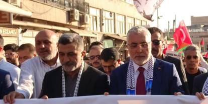 Bakan Işıkhan, Mardin’de Gazze’ye destek yürüyüşüne katıldı