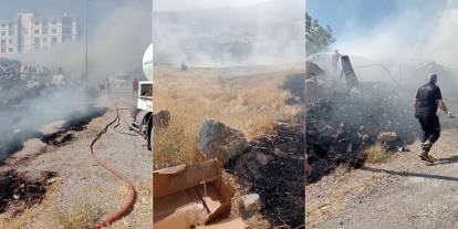 Şırnak’ta Dağlık Alanda Çıkan Yangın Yerleşim Alanına Sıçramadan Söndürüldü