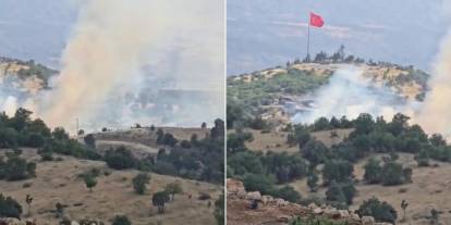 Şırnak’ta askeri bölgede yangın çıktı