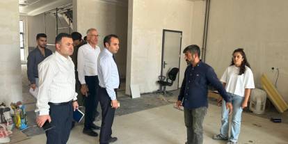 Silopi Kaymakamı Partal, Hükümet Konağı ve Emniyet Müdürlüğü İnşaatını Yerinde İnceledi
