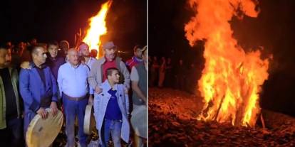 Cudi Dağı Zirvesinde Davet Ateşi Yakıldı