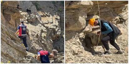 Yüksekova’da dağda günlerdir mahsur kalan koyunlar için ekipler seferber oldu