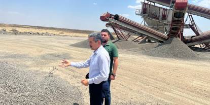 Vali Ekici’nde, Tepeköy Konkasör Tesisinde İnceleme