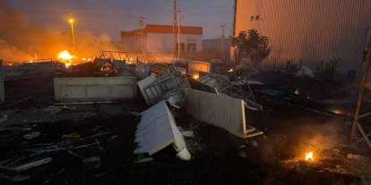 Cizre Organize Sanayi Bölgesi’nde Yangın