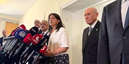 DEM Parti heyeti, MHP lideri Bahçeli ile 45 dakikalık görüşme gerçekleştirdi