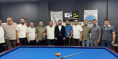 15 Temmuz 3 Bant Bilardo Turnuvası Sona Erdi