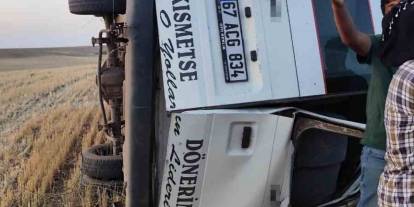 Tarım İşçilerini Taşıyan Minibüs Şarampole Yuvarlandı: 18 Yaralı