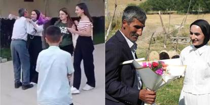 Babasının çiçek sürpriziyle gündem olan Çimen ailesine gurur yaşattı