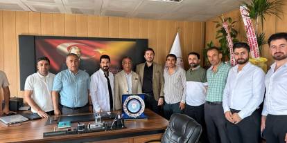 Şırnak Sağlık-Sen Heyetinden, ADSM Başhekimi Naim Çağdaş’a ziyaret