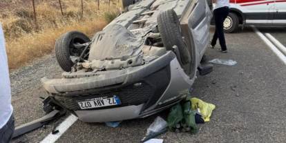 Batman'da takla atan otomobilin sürücüsü ağır yaralandı