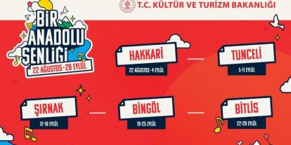 'Bir Anadolu Şenliği' programında Hakkari'de konser verecek sanatçılar belli oldu