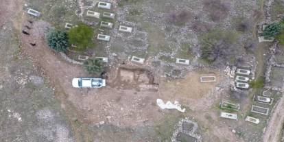Diyarbakır’da mezar defni sırasında "Davud Yıldızı" sembolü tespit edildi