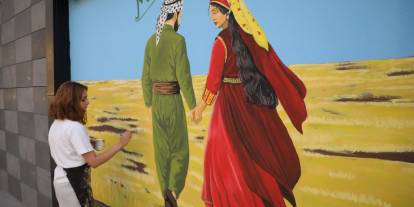 Cizre’de Tarhi Duvara İşleniyor