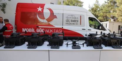 Suriye sınır güvenliği için 7 dron ve mobil göç aracı alındı