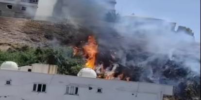 Cizre’de Korkutan Yangın