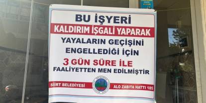 Kaldırım İşgal Eden 2 İş Yerine Kapatma Cezası Verildi