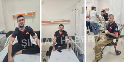 Cizre'de Kaza Yapan İtfaiye Ekiplerinden Büyük Fedakarlık: Yaralı Halde Yangına Müdahale Ettiler