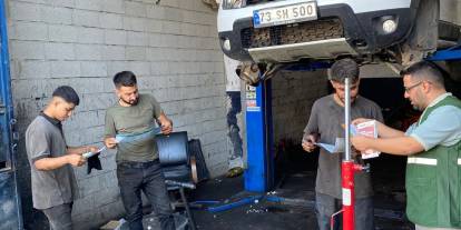Yeşilay Şırnak Şube Başkanı Çağın sanayi esnafına ziyarette bulundu