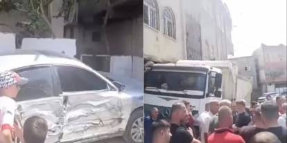 Şırnak’ta freni patlayan kamyon faciası ucuz atlatıldı