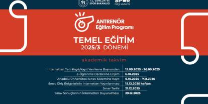 Antrenör Temel Eğitimi Başlıyor