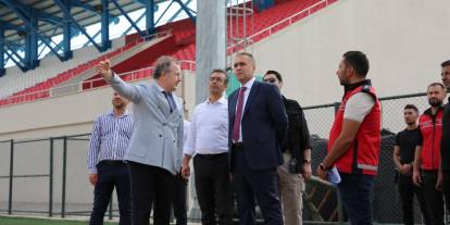 Müdür Sazak’tan, Şehir Stadyumunda İnceleme