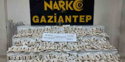 Gaziantep’te 510 Bin Adet Uyuşturucu Hap Ele Geçirildi: 1 Şahıs Tutuklandı