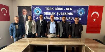 Türk Büro-Sen Şırnak Şubesi’nin 4. Olağan Genel Kurulu gerçekleştirildi