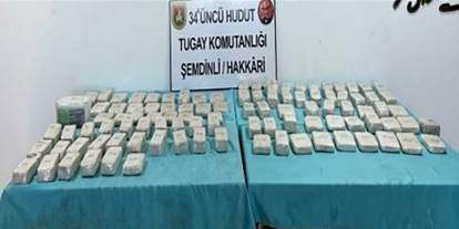 Van ve Hakkari’de onlarca kilo uyuşturucu ele geçirildi