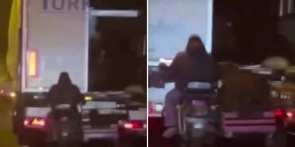 Böyle Hırsızlık Görülmedi: Seyir Halindeki Tıra Yaklaşıp İçindeki Koyunları Çaldılar