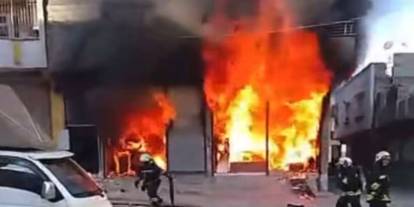 Gaziantep’te Korkutan İş Yeri Yangını