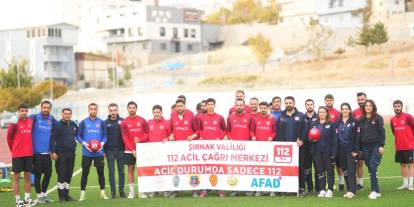 Şırnak 112 Acil Çağrı Merkezi Müdürlüğü, Şırnak Petrolspor’u ziyaret etti