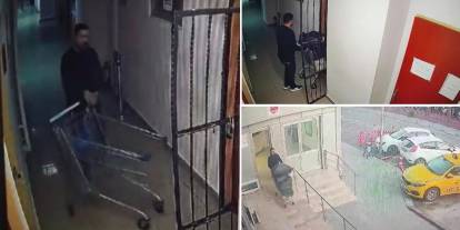 Adliyenin emanet deposundan büyük hırsızlığın görüntüleri ortaya çıktı