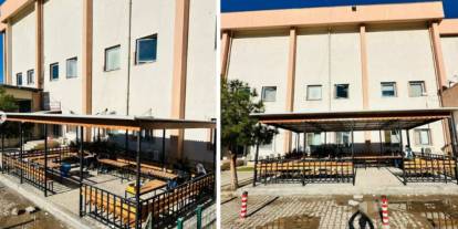 Silopi’de Örnek İş Birliği: Öğrencilerden Hastaneye Konfor Katan Çardaklar