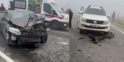 Batman’da zincirleme trafik kazasında 2’si ağır 14 kişi yaralandı