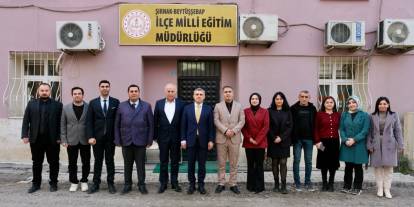 Şırnak İl Millî Eğitim Müdürü İdris Nas’tan Beytüşşebap’a Eğitim Ziyareti