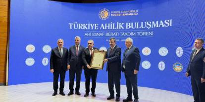 Şırnak Esnafı Türkiye Ahilik Buluşması’nda Ödüllendirildi