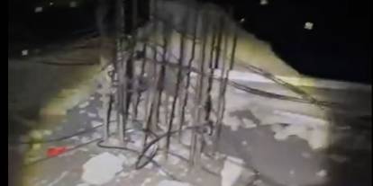 Şırnak’ta Kar Yağışı Sırasında Apartmana Yıldırım İsabet Etti