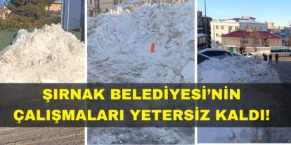 Vatandaşlardan Şırnak Belediyesine Tepki! Kar Yağışı Bitti Kar Esareti Bitmedi