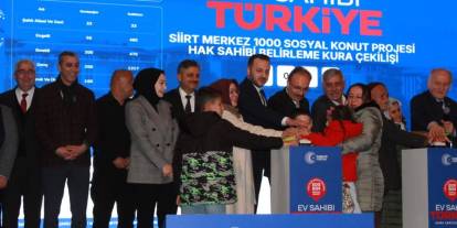 Siirt'te ‘Yüzyılın Konut Projesi'nde bin 627 konutun hak sahibi belirlendi