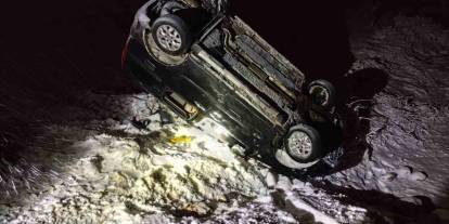 Şarampole Devrilen Araçta 5 Kişi Yaralandı